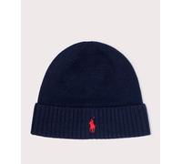 Wool Signature Pony Beanie Dark Blue