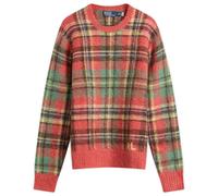 Polo Ralph Lauren Men's Mohair Check Knit Jumper Red Combo