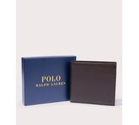 Polo Ralph Lauren Mens Pebbled Leather Billfold Wallet - Colour: 002 Brown - Size: One Size One Size