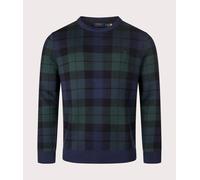 Polo Ralph Lauren Mens Plaid Wool Sweatshirt - Colour: 001 Blackwatch Combo - Size: XL