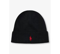 Wool Signature Pony Beanie Black