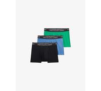 Polo Ralph Lauren Mens Polo Ralph Lauren Classic Pack Of Three Stretch-Cotton Trunks Delta Blue/Grn/Blk M