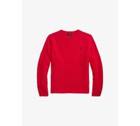 Polo Ralph Lauren Mens Polo Ralph Lauren Crewneck Logo-Embroidered Wool and Alpaca-Blend Jumper Rl 2000 Red L