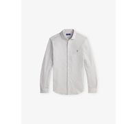 Polo Ralph Lauren Mens Polo Ralph Lauren Houndstooth Logo-Embroidered Cotton-Jersey Shirt Cream S