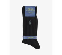 Polo Ralph Lauren Mens Ribbed Trouser Socks - Colour: 005 Black - Size: 9-12
