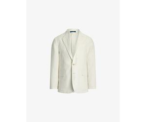 Polo Ralph Lauren Mens Polo Ralph Lauren Soft Modern-Fit Linen Suit Jacket Cream 42R