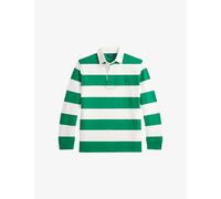 Polo Ralph Lauren Mens Polo Ralph Lauren Striped Logo-Embroidered Cotton Ruby Shirt Billiard/Oxford White XL