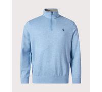 Polo Ralph Lauren Mens Quarter Zip Sweatshirt - Colour: 005 Jamaica Heather - Size: XL