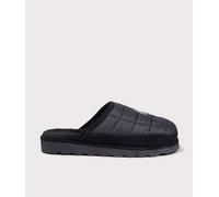 Polo Ralph Lauren Mens Reade Suede-Trim Quilted Scuff II Slippers - Colour: 001 Black/Cream PP - Size: 8