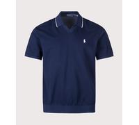 Polo Ralph Lauren Mens Regular Fit Jacquard Mesh Polo Shirt - Colour: 005 Newport Navy - Size: Large