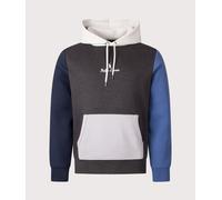 Polo Ralph Lauren Mens Relaxed Fit Double Knit Logo Hoodie - Colour: 002 Dark Charcoal Heather Multi - Size: Medium