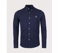 Polo Ralph Lauren Men's Slim Fit Featherweight Mesh Long Sleeved Shirt - Aviator Navy - S