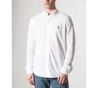 Featherweight Mesh Shirt Classic Style - male - Polo Ralph Lauren - Casual Shirts - White - L - Shirts L