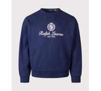 Polo Ralph Lauren Mens Relaxed Fit Graphic Sweatshirt - Colour: 002 Newport Navy - Size: Medium