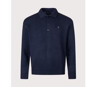 Polo Ralph Lauren Mens Relaxed Fit Knitted Cotton Jumper - Colour: 003 Hunter Navy - Size: XL