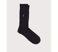Polo Ralph Lauren Mens Ribbed Trouser Socks - Colour: 005 Black - Size: 9-12