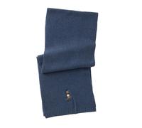 Polo Ralph Lauren Mens Rustic Navy Polo Bear Chunky Rib Wool Blend Scarf RUSTIC NAVY N/S