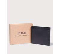 Polo Ralph Lauren leather bifold wallet in black with all over logo
