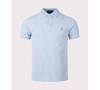 Polo Ralph Lauren Mens Slim Fit Mesh Polo Shirt - Colour: 002 Light Indigo - Size: Large
