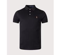 Polo Ralph Lauren Mens Slim Fit Soft Touch Pima Polo Shirt - Colour: Core 002 Polo Black - Size: Large