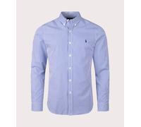 Polo Ralph Lauren Mens Slim Fit Stretch Poplin Shirt - Colour: 008 Blue/White Bengal Stripe - Size: Large Large