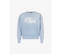 Polo Ralph Lauren Mens Southport Blue Vintage-logo Cotton-blend Sweatshirt Xxl