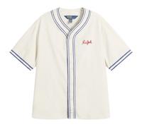 Polo Ralph Lauren Men's State Baseball Shirt 7226A Warm White White/ Blue Hvn