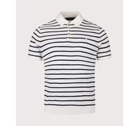 Polo Ralph Lauren Mens Striped Polo Collar Knit - Colour: 003 Deckwash White Combo - Size: Large