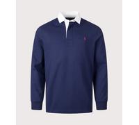 Polo Ralph Lauren Mens The Classic Fit Iconic Rugby Shirt - Colour: 410 Newport Navy/C3927 - Size: Large