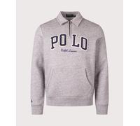 Polo Ralph Lauren Mens The RL Logo Collared Sweatshirt - Colour: 001 Dark Vintage Heather - Size: Medium