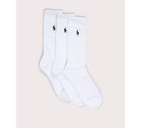 Polo Ralph Lauren Mens Three Pack of Stretch Crew Socks - Colour: 003 White - Size: One Size