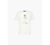 Polo Ralph Lauren Mens White Heming Bear Short-sleeve Cotton-jersey T-shirt L
