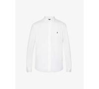 Polo Ralph Lauren Mens White Rio Logo-patch Regular-fit Cotton-jersey Shirt S