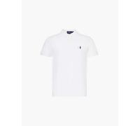 Polo Ralph Lauren Mens White Short-sleeved Logo-embroidered Custom-fit Cotton-piqué Shirt Xl