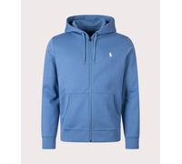 Ralph Lauren Double Knit Full Zip Hoodie Blue - L