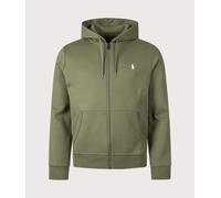 Ralph Lauren Double Knit Full Zip Hoodie Dark Green - M