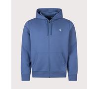 Polo Ralph Lauren Mens Zip Through Double Knit Hoodie - Colour: 523 Earth Blue - Size: Large