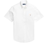 Polo Ralph Lauren Mens Custom Fit Short Sleeve Lightweight Oxford Shirt - Colour: 010 Bsr White - Size: Medium