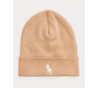 Polo Ralph Lauren Pima Cotton Beanie Hat Tan Beige Oatmeal 100% OFFICIAL ADULTS