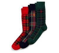 Polo Ralph Lauren Plaid Trouser 3-Sock Gift Set Assorted