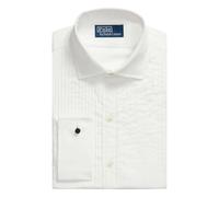 Polo Ralph Lauren pleated-front shirt - White 15.5-16.5-17.5