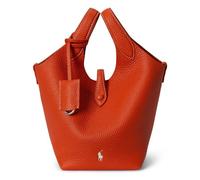 POLO RALPH LAUREN Polo Play Handbag Genuine Leather 25 cm orange