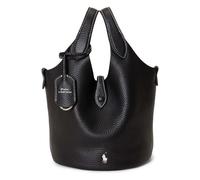 POLO RALPH LAUREN Polo Play Shopper Bag Genuine Leather 39.5 cm black