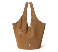 POLO RALPH LAUREN Polo Play Shoulder Bag Genuine Leather 39.5 cm brown