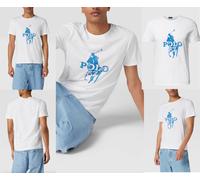 Polo Ralph Lauren Polo Player 67 Print T-Shirt Shirt Custom Slim Fit Tee New S