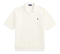 Polo Ralph Lauren Relaxed Fit Cabled Terry Polo Shirt - Deckwash White L L