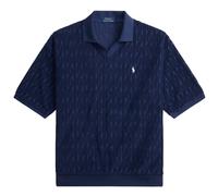 Polo Ralph Lauren Relaxed Fit Cabled Terry Polo Shirt - Newport Navy M M