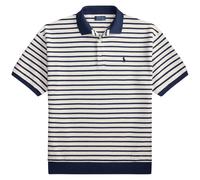 Polo Ralph Lauren Relaxed Fit Striped Textured Polo Shirt - Nevis/ Newport Navy M M