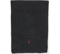 POLO RALPH LAUREN Ribbed Pure Wool Scarf with Embroidered Pony Logo - Size: OS - male