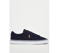 Polo Ralph Lauren Sayer Canvas Trainers, Navy, Size 10, Men Navy